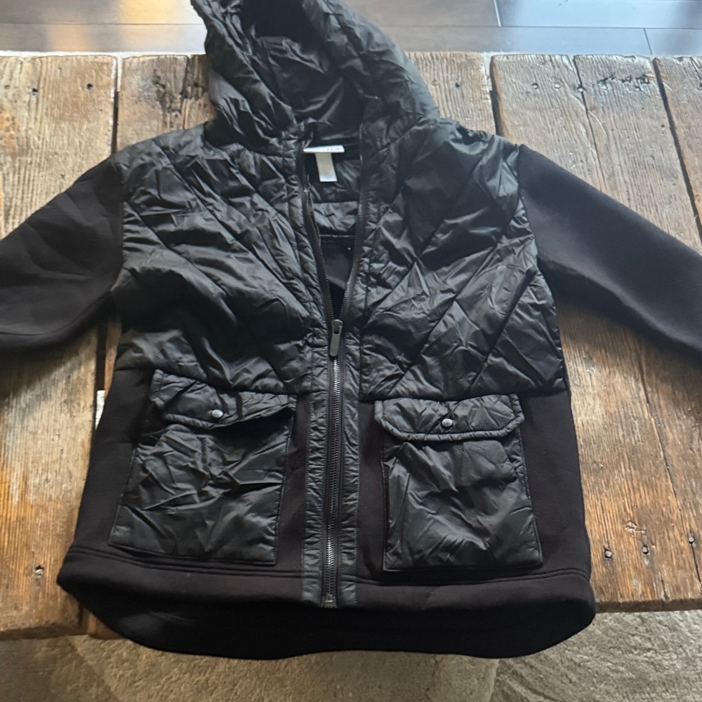 Zella Black Quilted Kids Jacket